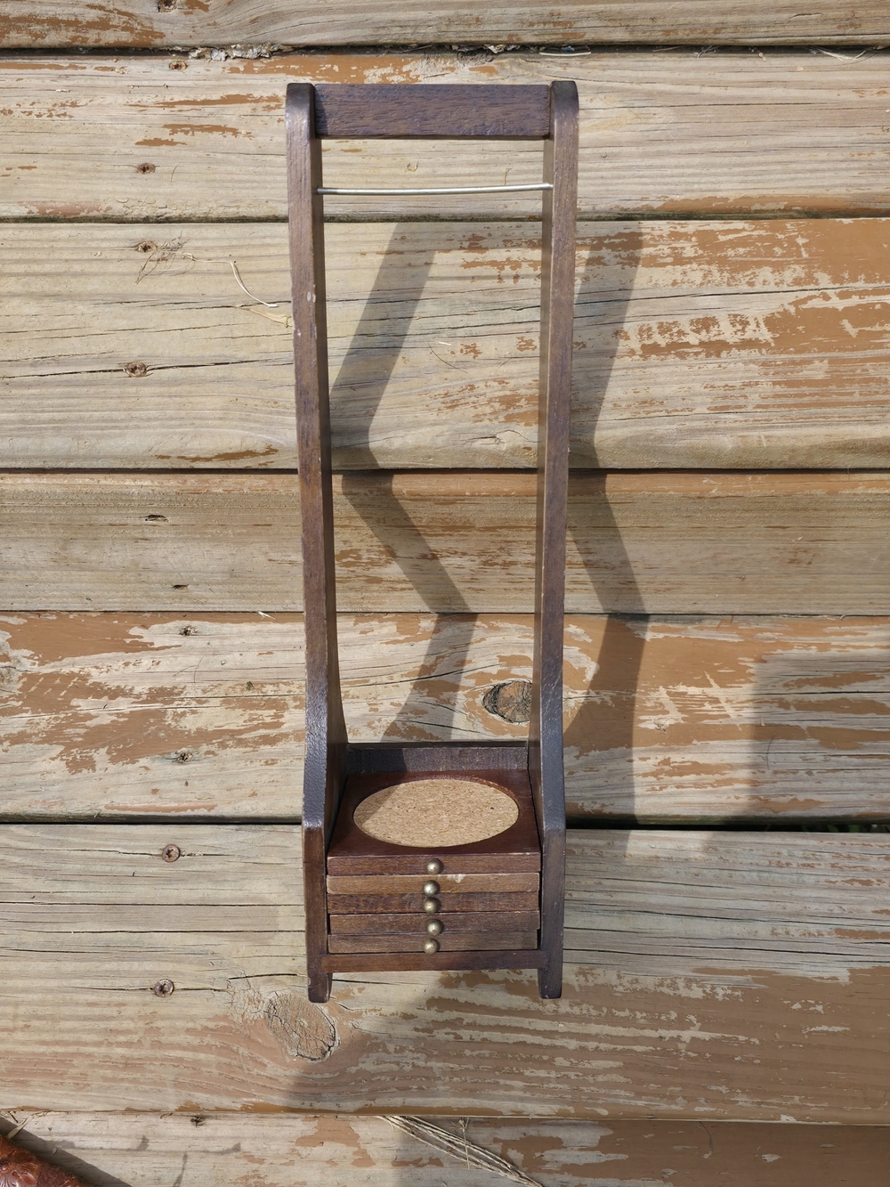 Vintage Wood Coaster Set